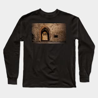 Doorway in Beseno Castle, Trentino, Italy Long Sleeve T-Shirt